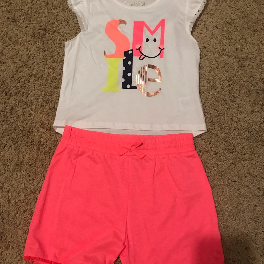Little girls short set